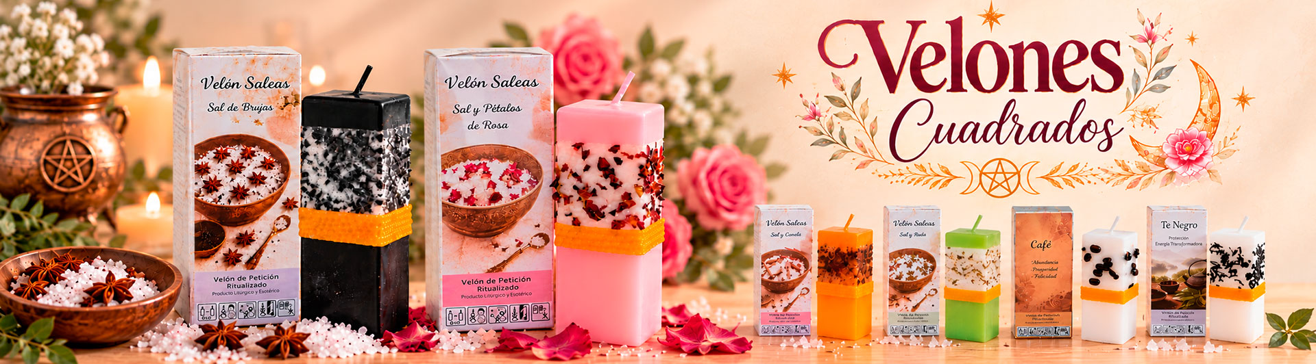 mayorista venta online velones cuadrados